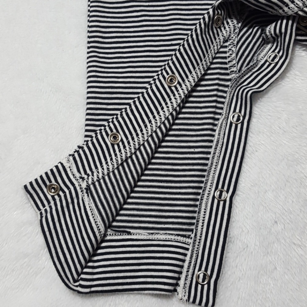 Carter's infant boys' double knit striped romper - Picture 4 of 7